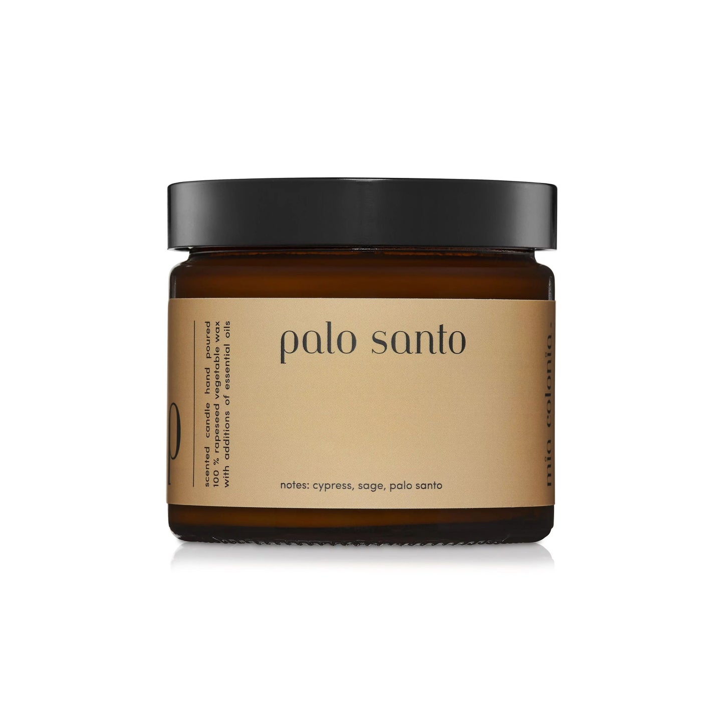 Vela perfumada "Palo Santo" cera de colza 100% natural 250g