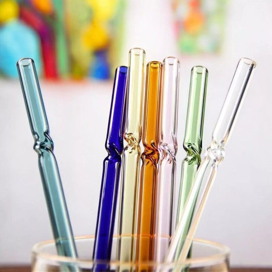 Pajitas de vidrio de borosilicato de colores para mezclar