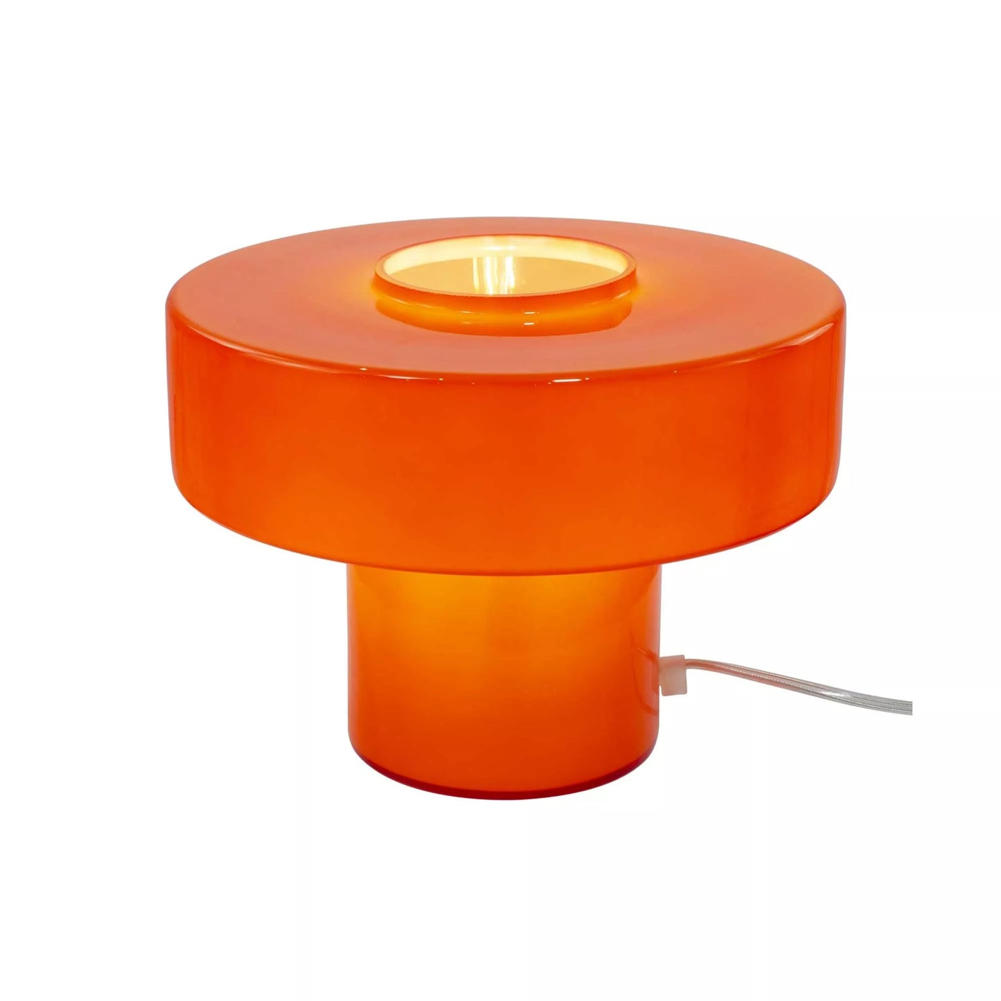 Lámpara Foza de cristal coloreado Naranja