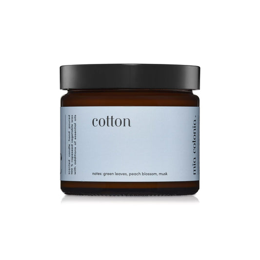 Vela perfumada "Algodón" 100% cera de colza natural 250g